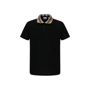 Black Cotton Polo Shirt