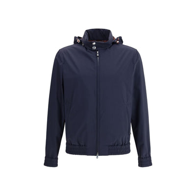 Blue Polyamide Shell Jacket