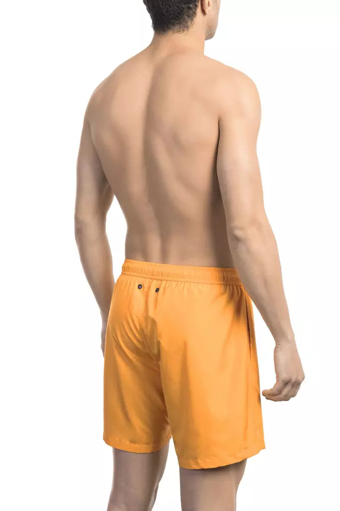 Orange polyester badetøj