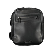 Black Polyester Men Shoulder Bag