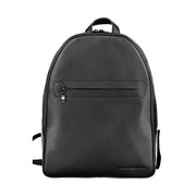 Nero Polyurethane Men Backpack