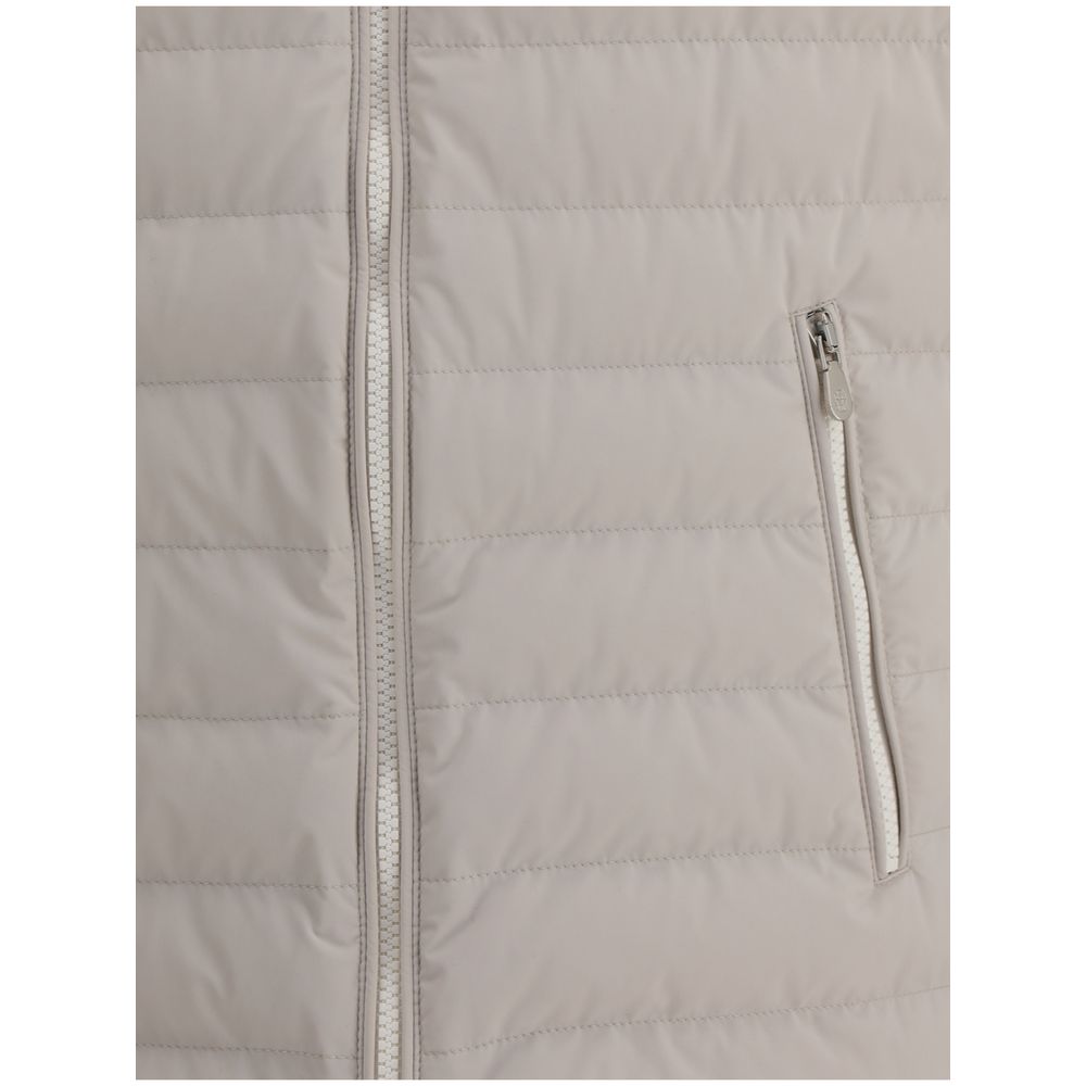 Beige polyamidjakker og frakke