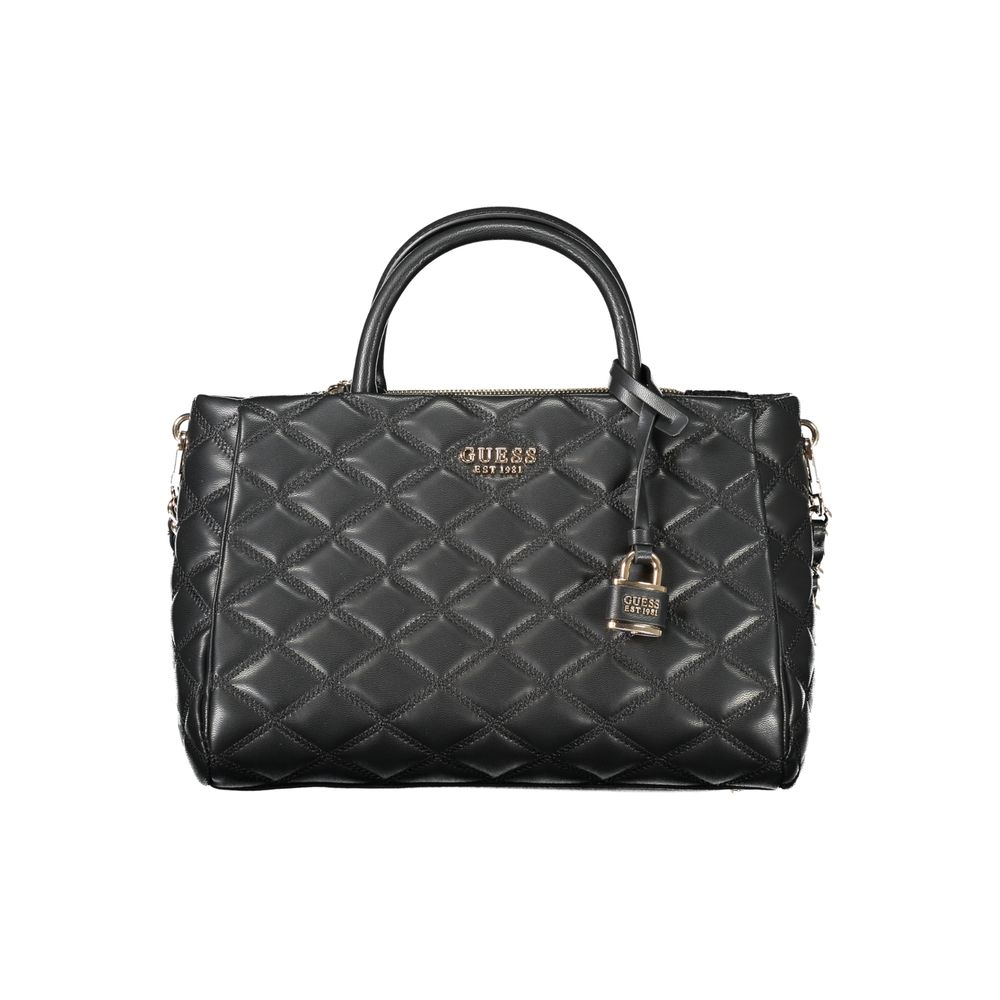 Nero Polyurethane Women Handbag