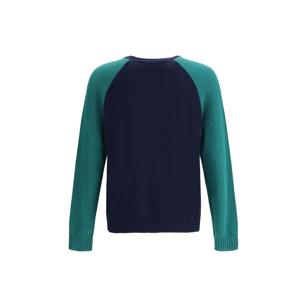 Blå fleece uld sweatshirt