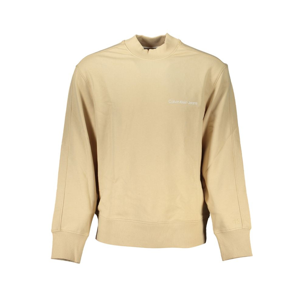 Beige Cotton Men's Sweatshirt