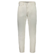 White Cotton Men Jeans