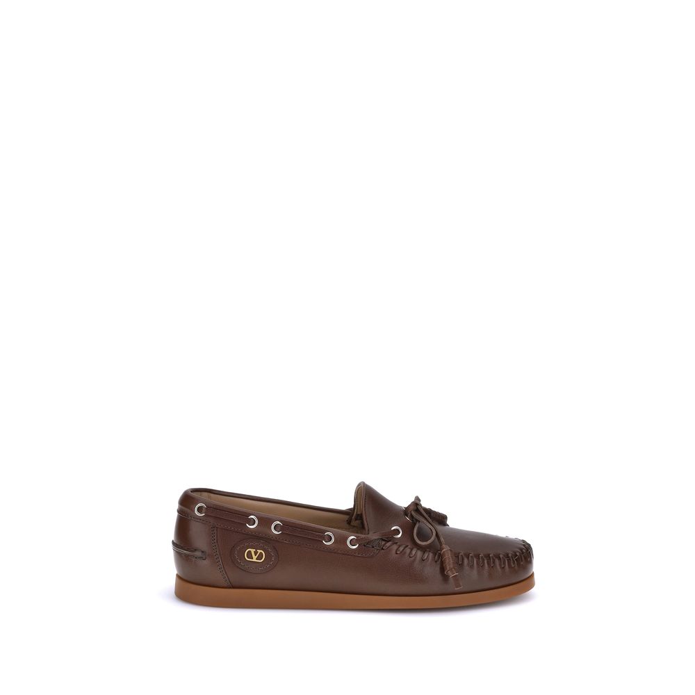 Brune Bos Taurus Slip-On Loafers i Kalveskind