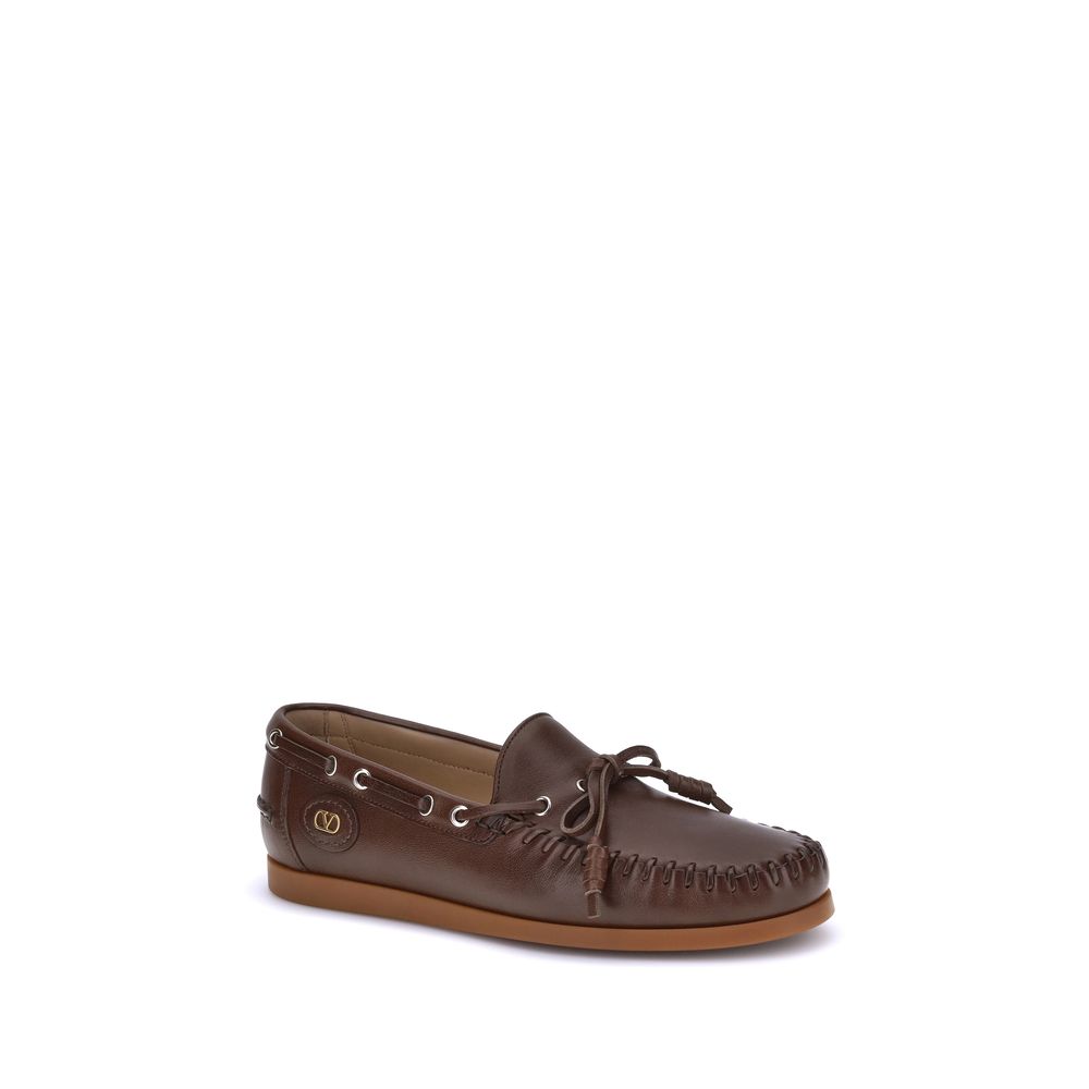 Brune Bos Taurus Slip-On Loafers i Kalveskind