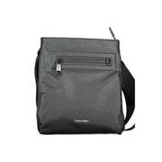 Black Polyester Men's Shoulder Bag