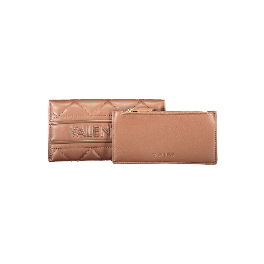 Marrone Polyurethane Women Wallet