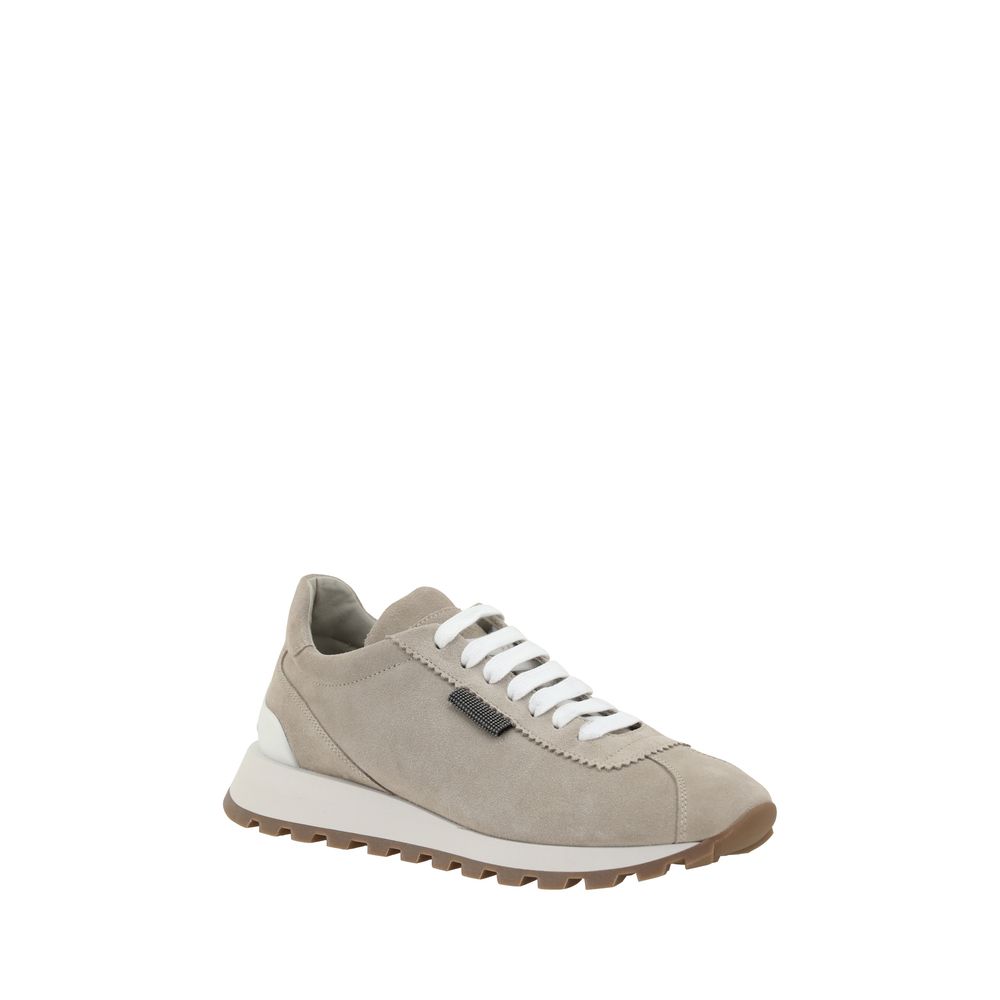 Beige Rubber Sneakers