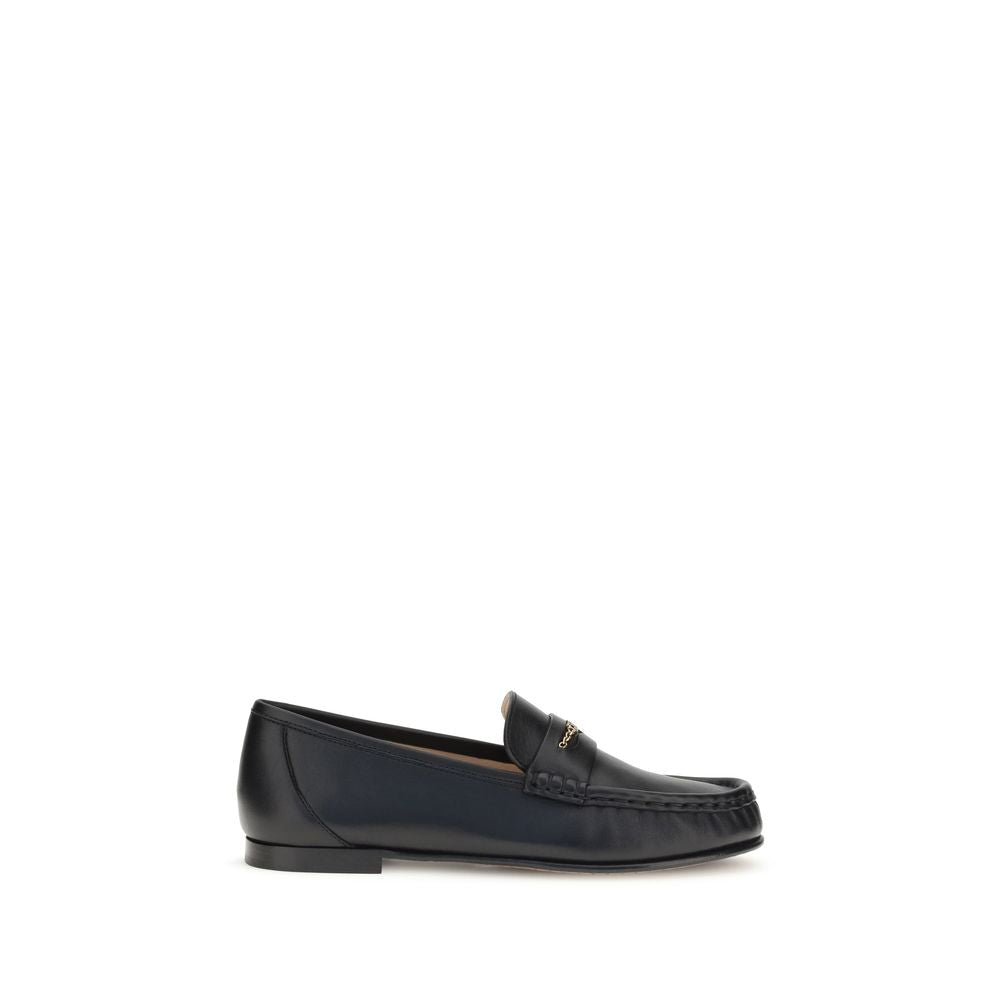 Sorte Bos Taurus Slip-On Loafers i Kalveskind