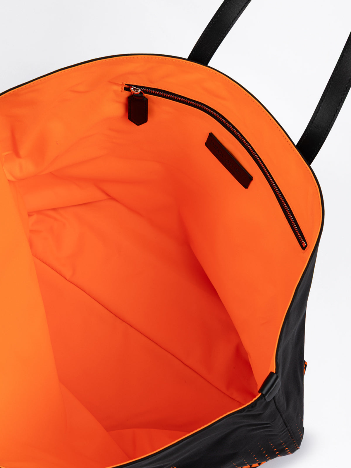 Tofarvet polyester logo indkøbstaske