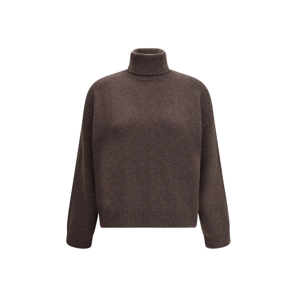 Brun Cashmere rullekrave