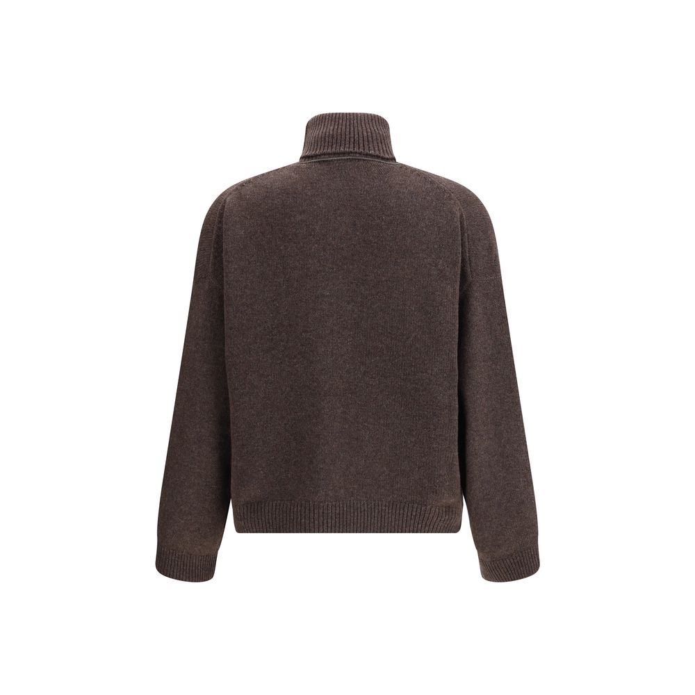 Brun Cashmere rullekrave