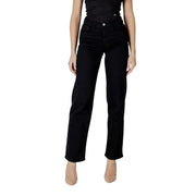 Sorte bomulds relaxed fit jeans