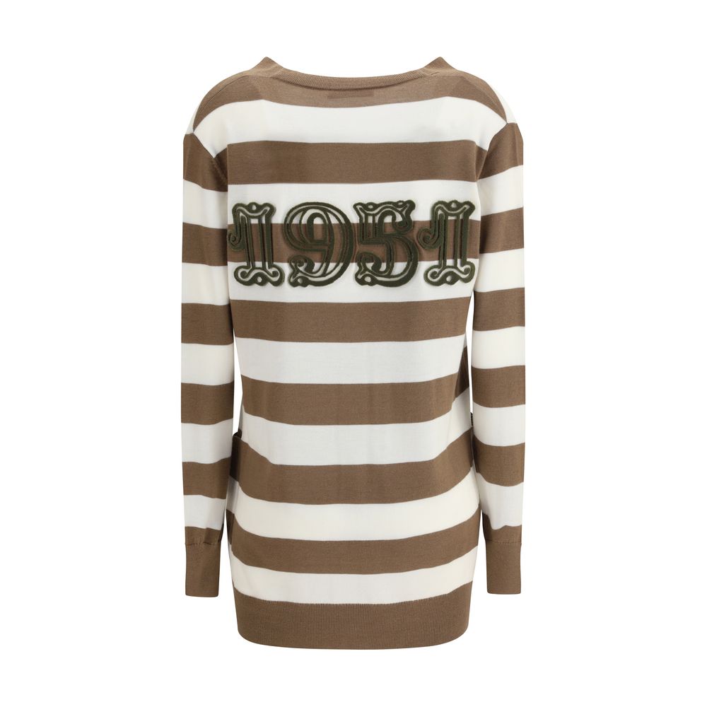 Brun fleece uldcardigan