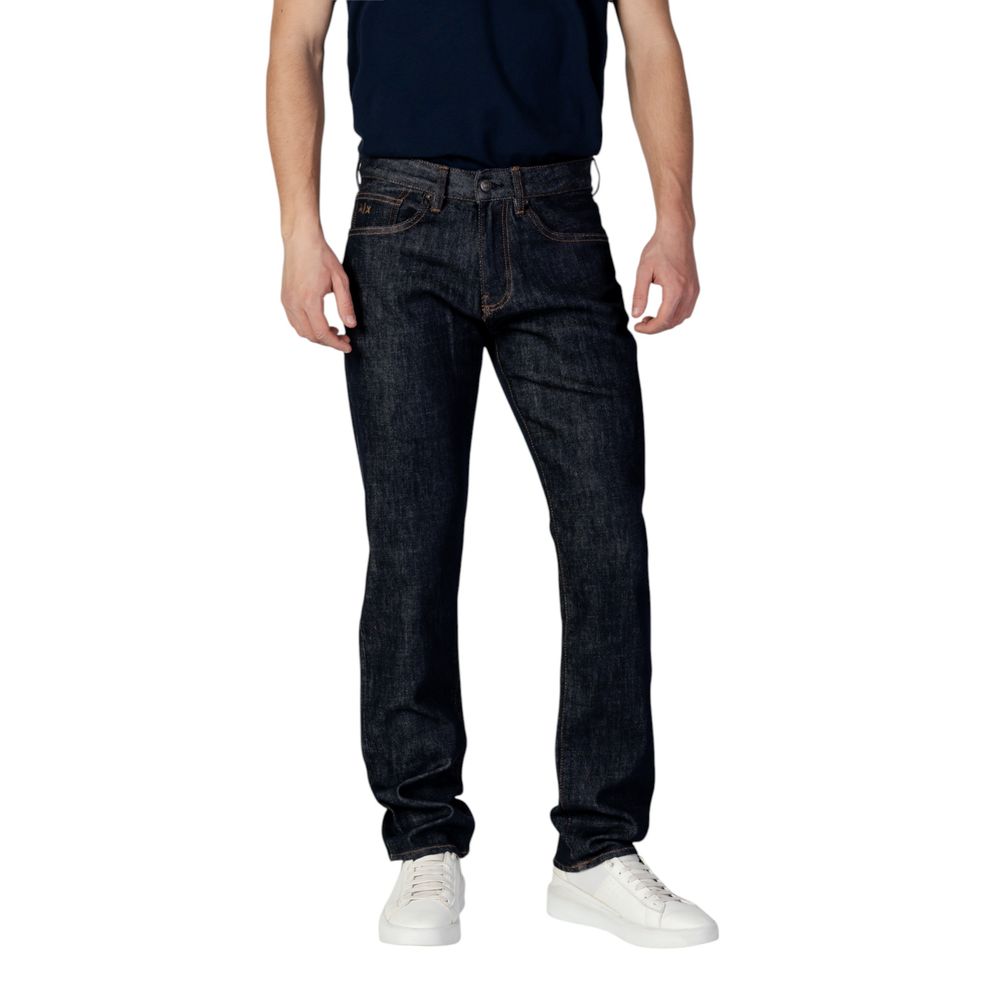 Blå polyester skinny jeans