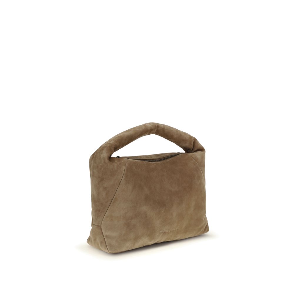 Beige Calf Leather Bos Taurus Shoulder Bag