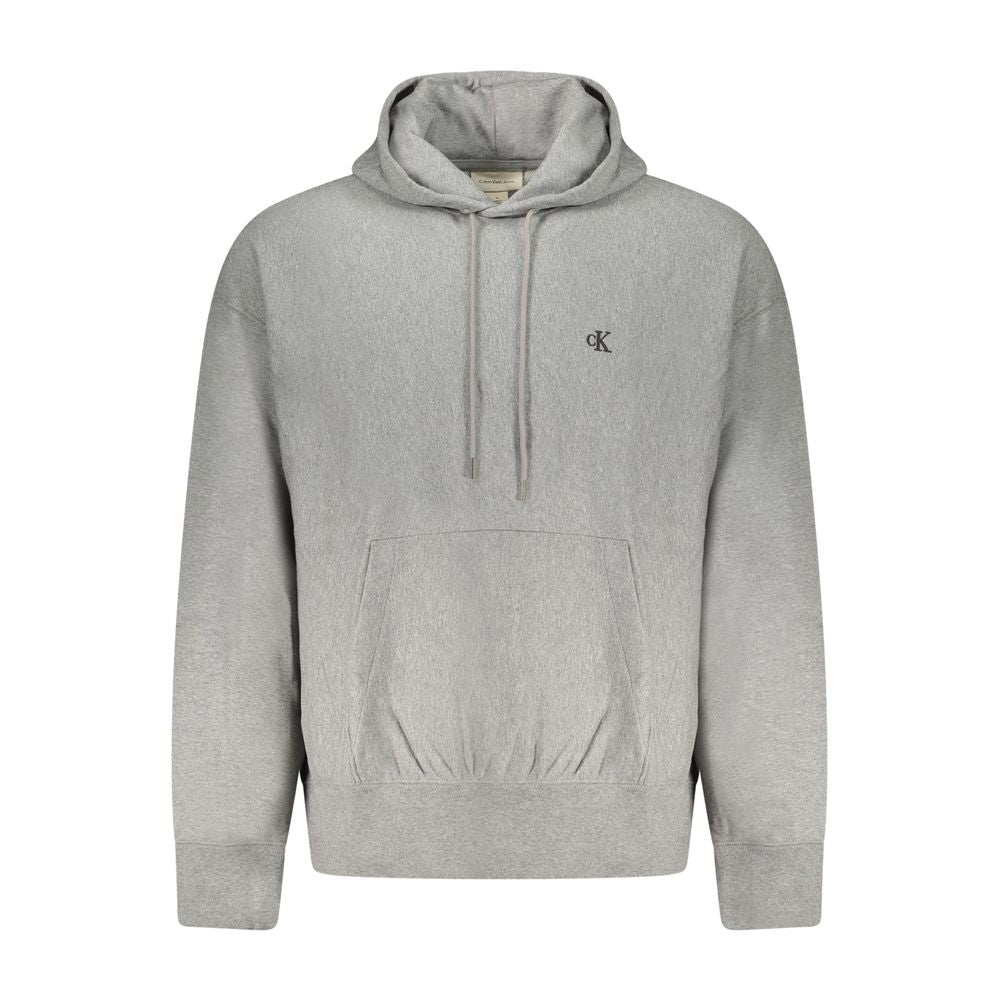 Gray Cotton Men Sweatshirt