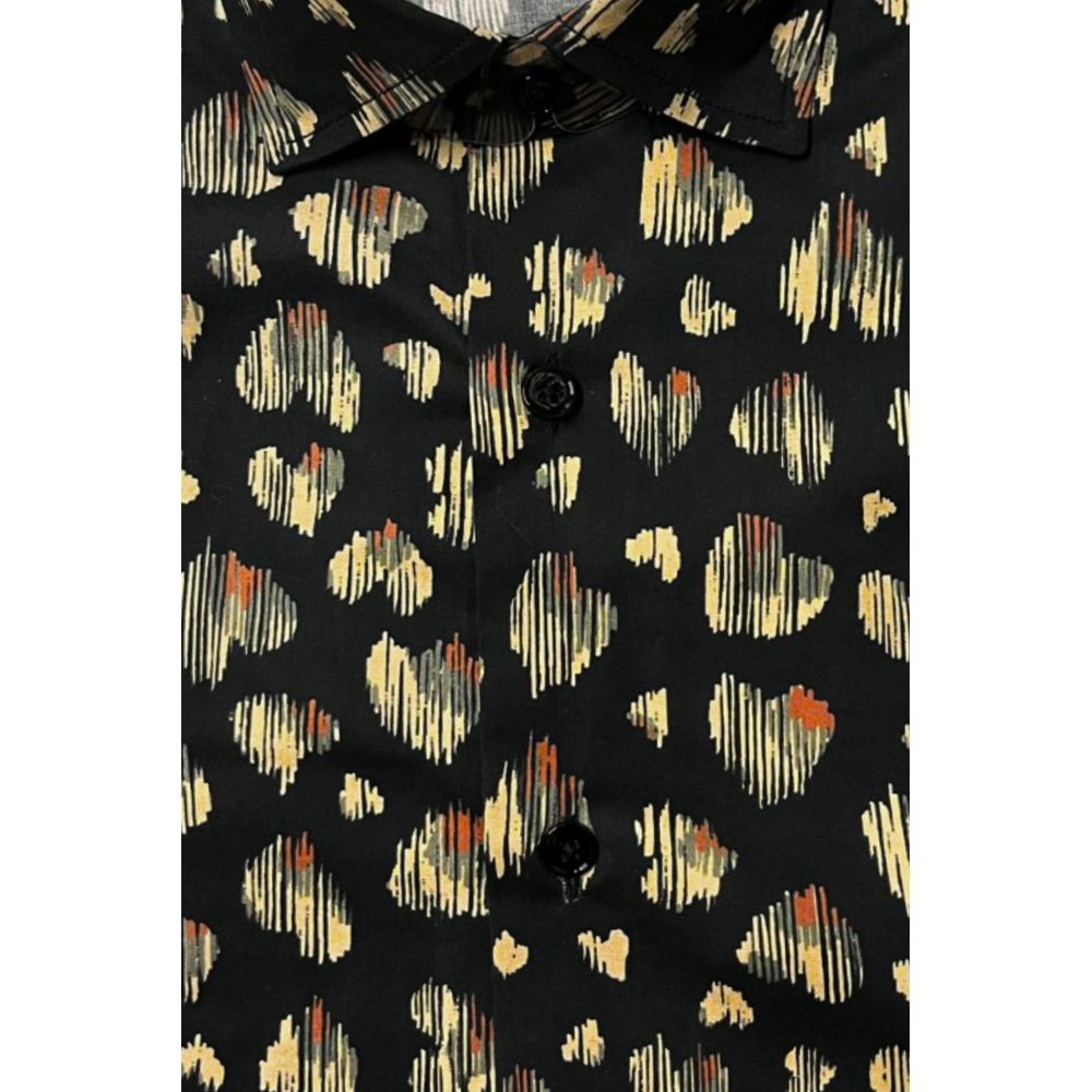 Flerfarvet bomuldsskjorte til mænd