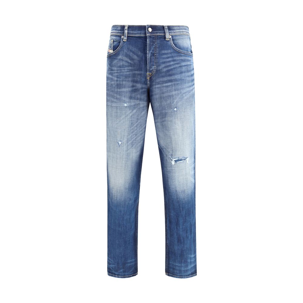 Blå bomulds slim fit jeans