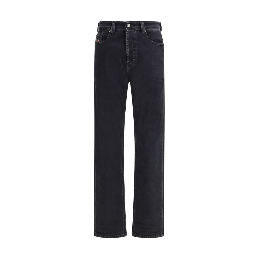 Sorte bomulds relaxed fit jeans