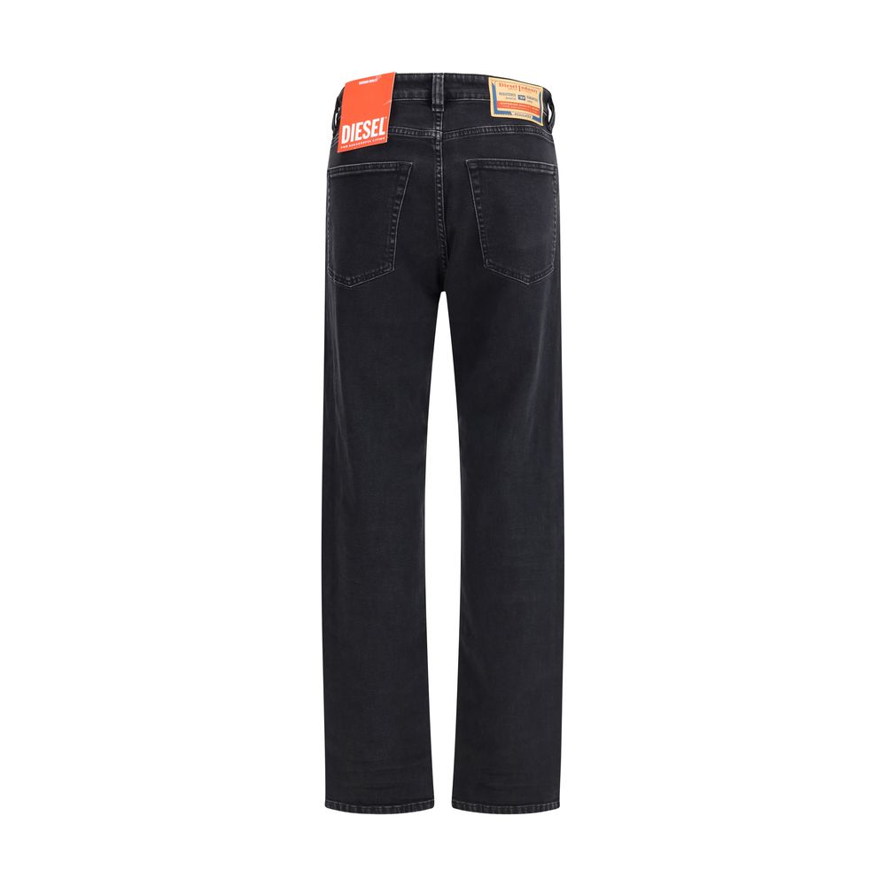 Sorte bomulds relaxed fit jeans