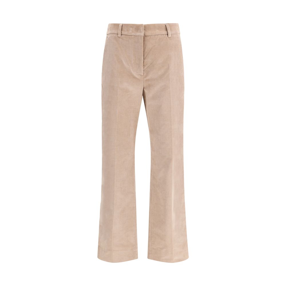 Beige bomulds casual bukser