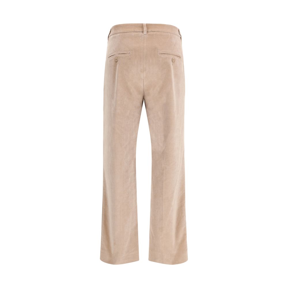 Beige bomulds casual bukser