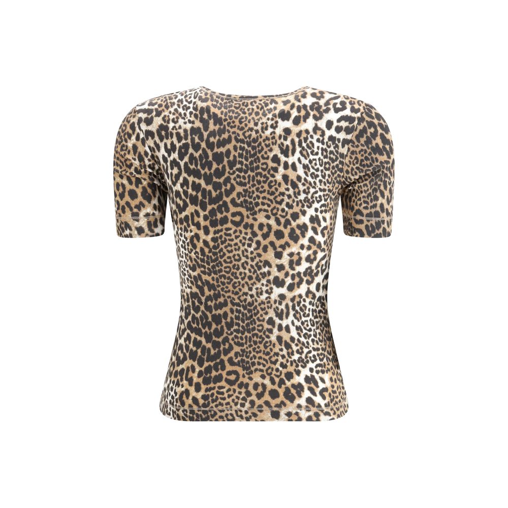 Flerfarvet bomulds-T-shirt