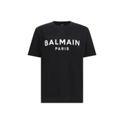 Sort bomulds-T-shirt